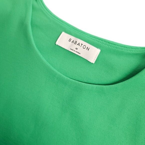 Aritzia Babaton Contour Super Cropped Short Sleeve T-Shirt, Green, Size Medium - Picture 6 of 7